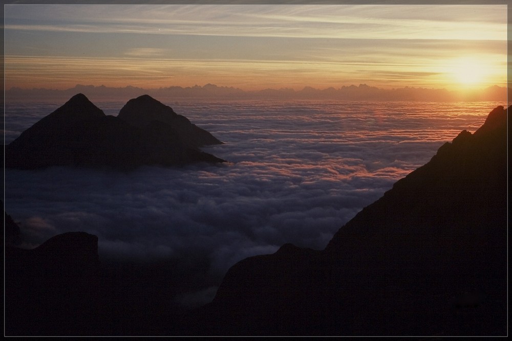 Sonnenaufgang in der Brenta