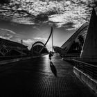 Sonnenaufgang in der Ciudad de las Artes y de las Ciencas