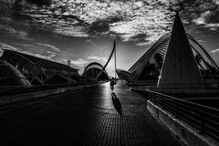 Sonnenaufgang in der Ciudad de las Artes y de las Ciencas