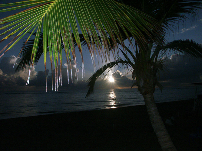 Sonnenaufgang in der Dom.-Rep. im August 2004 / #2