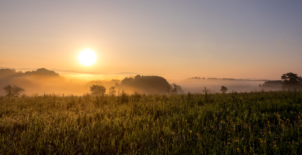 Sonnenaufgang in der Fränkischen Schweiz