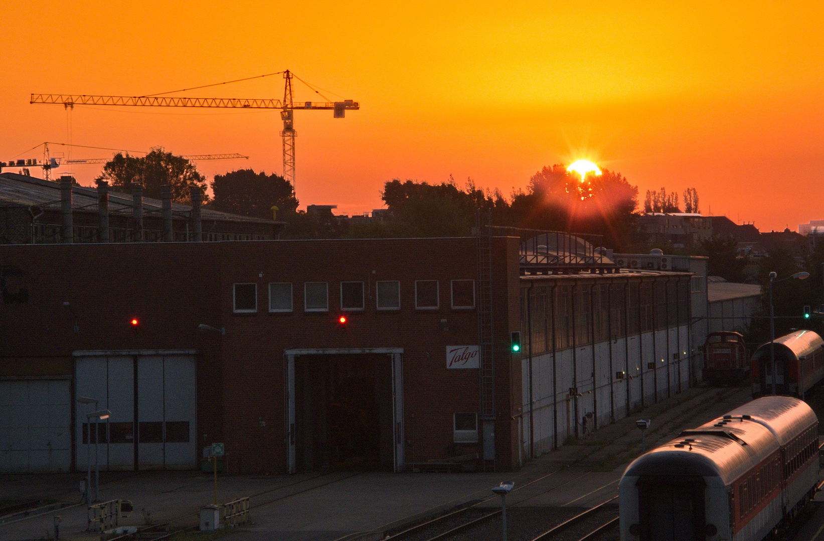 Sonnenaufgang in der Großstadt....