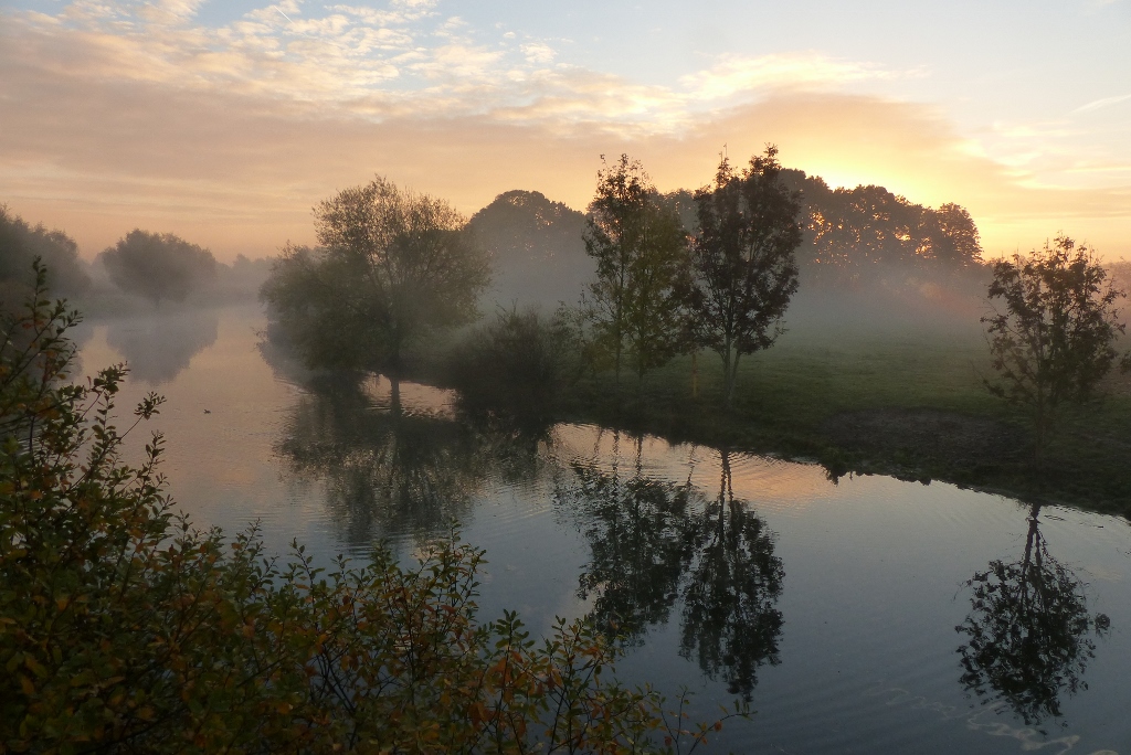 Sonnenaufgang in der Hammer Lippeaue