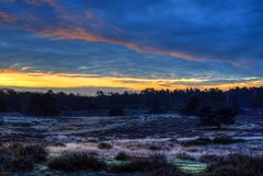 Sonnenaufgang in der Heide