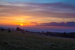 Sonnenaufgang in der Hochrhön