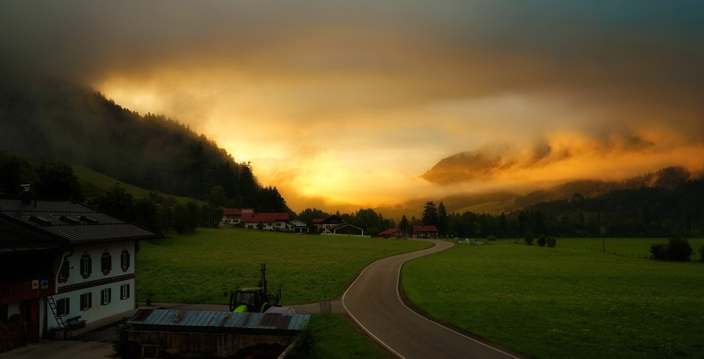 Sonnenaufgang in der Jachenau