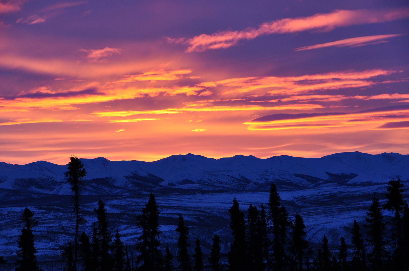 Sonnenaufgang in der kanadischen Arktis