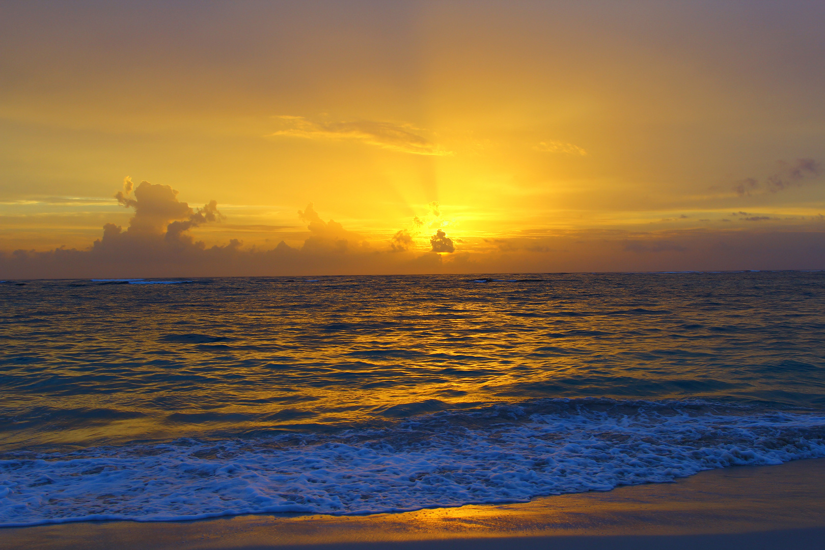 Sonnenaufgang in der Karibik