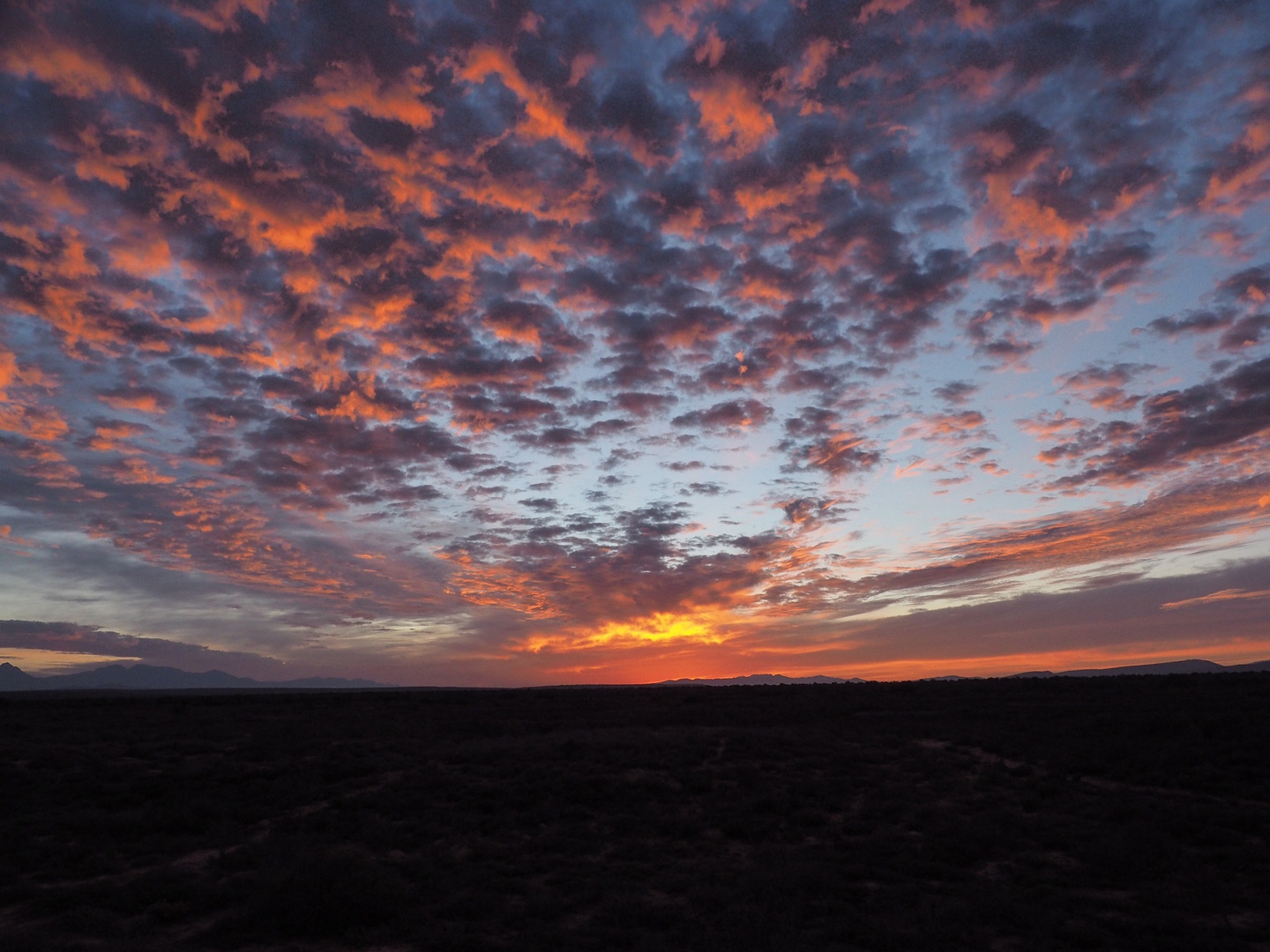 Sonnenaufgang in der kleinen Karoo