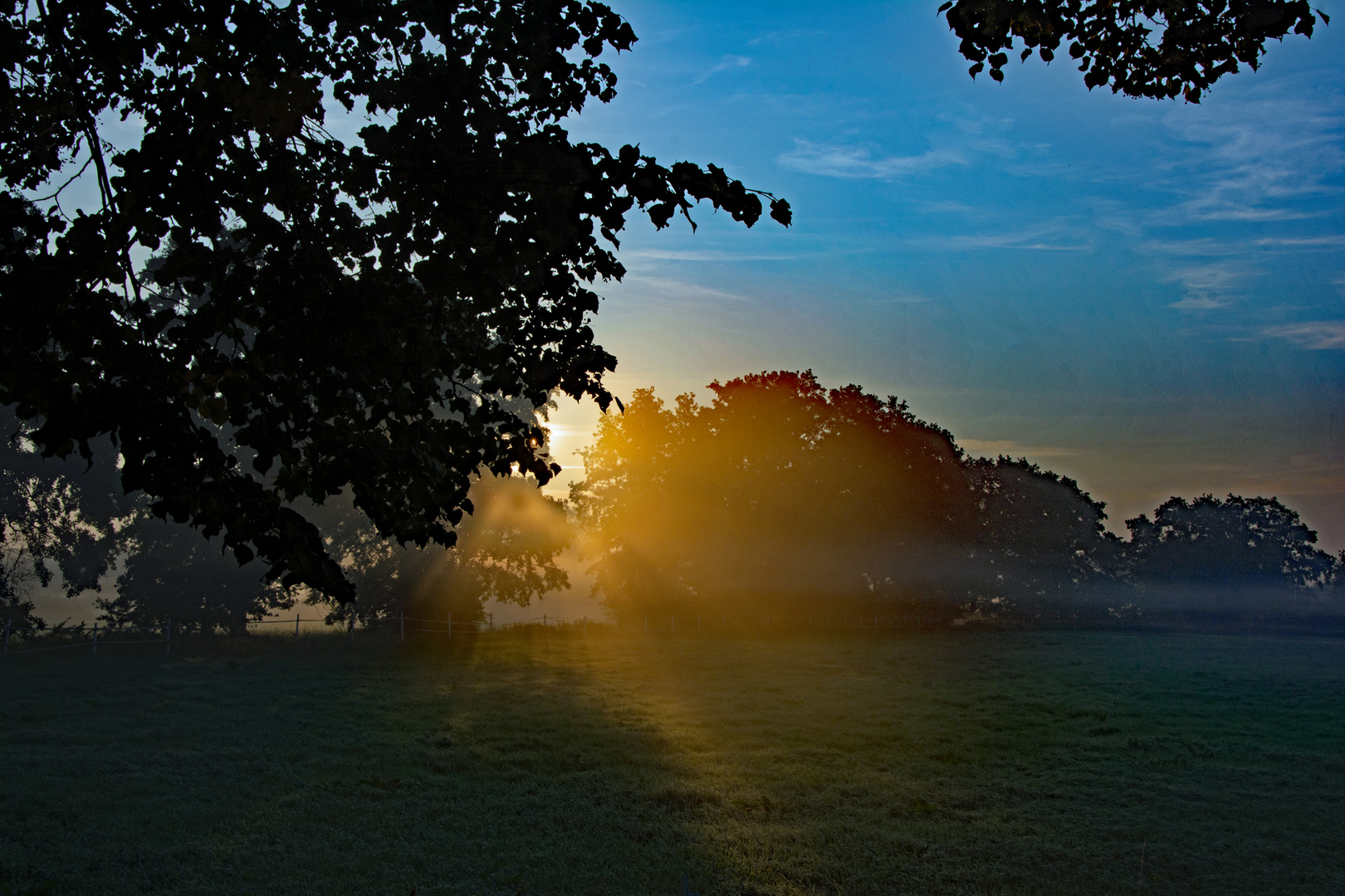 Sonnenaufgang in der Leester Marsch