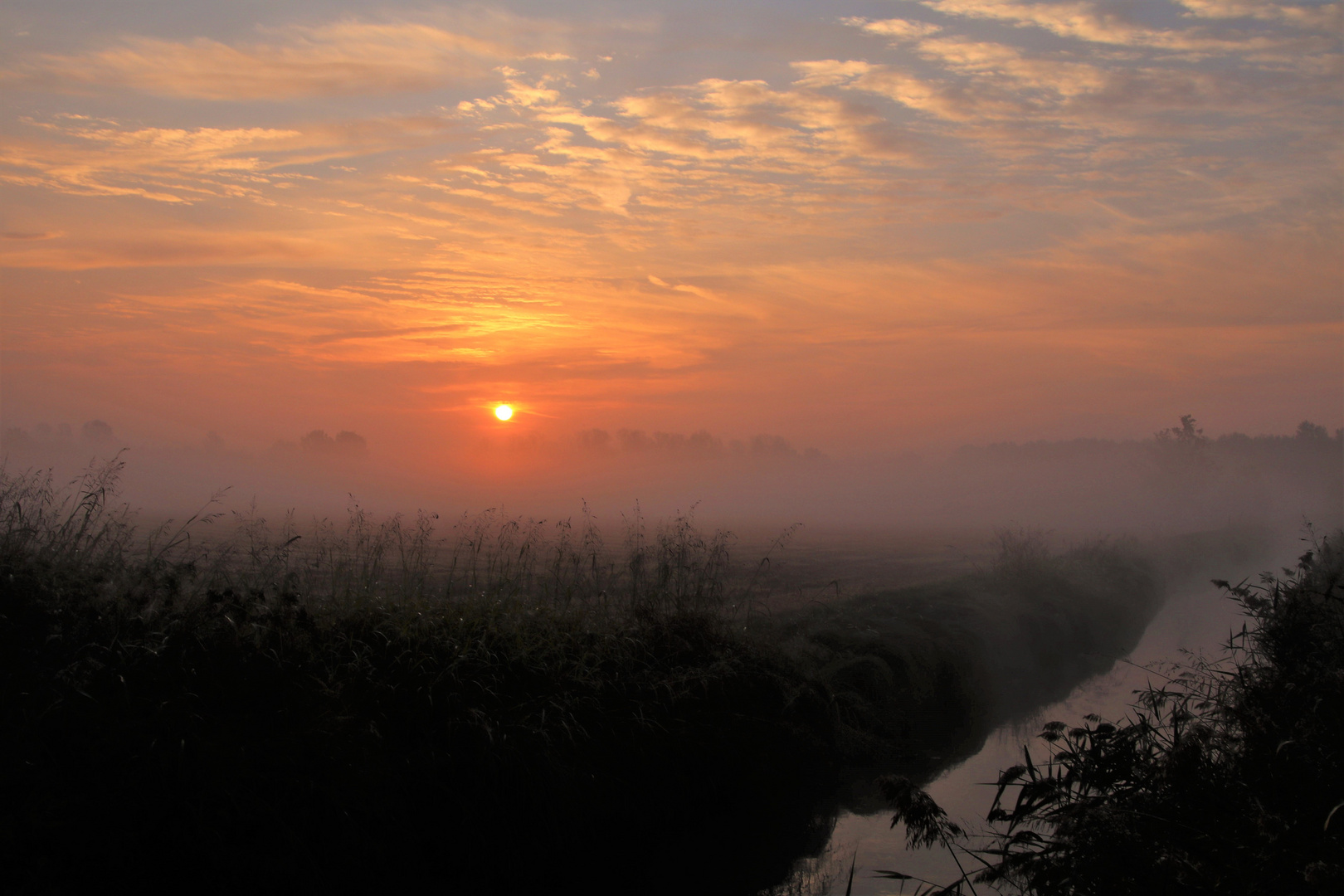 Sonnenaufgang in der Lombardei