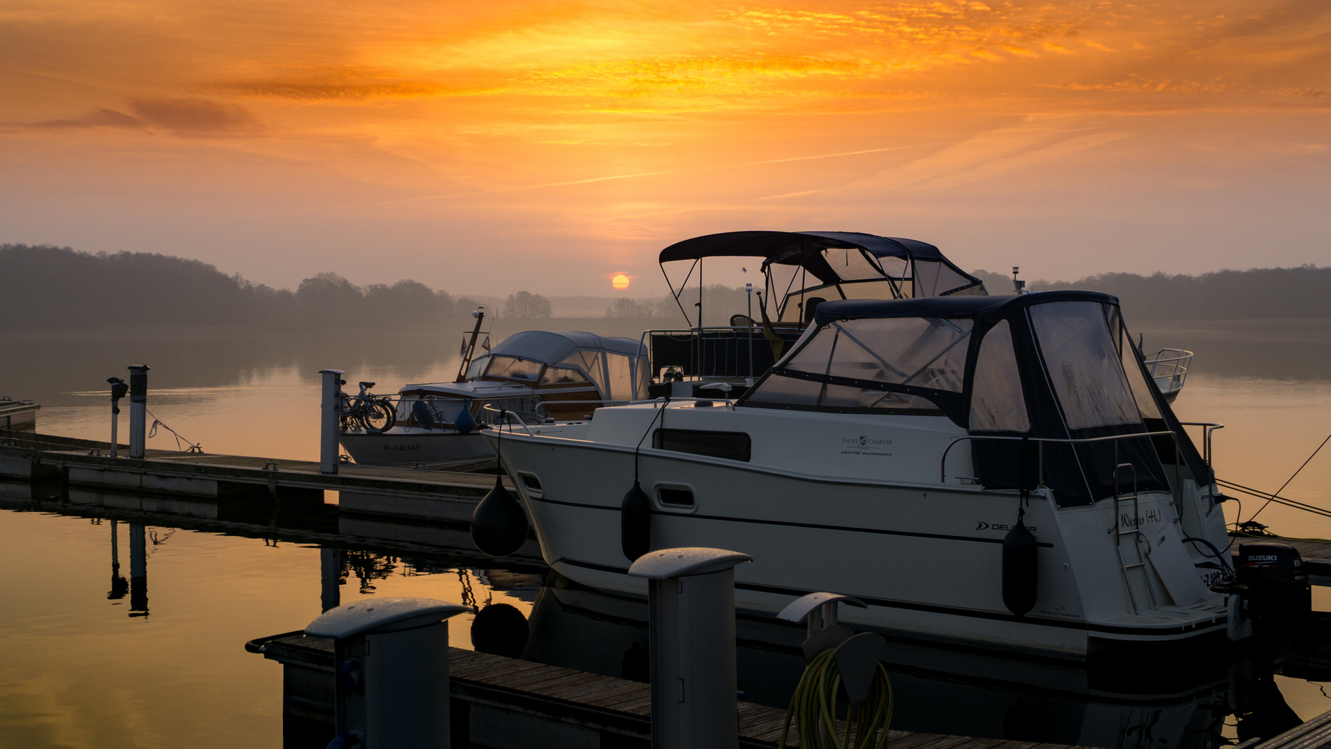 Sonnenaufgang in der Marina