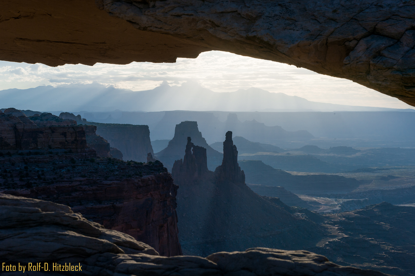 Sonnenaufgang in der Nähe der Mesa Arch