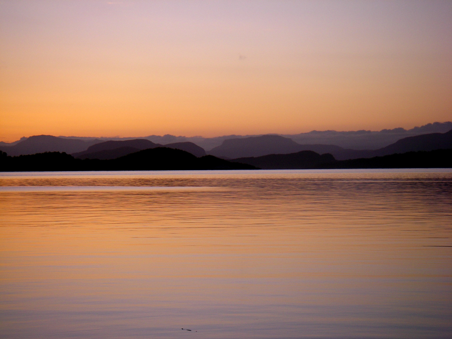 Sonnenaufgang in der Nähe von Starvanger