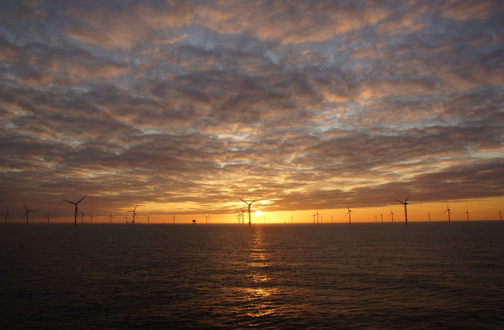 Sonnenaufgang in der Nordsee