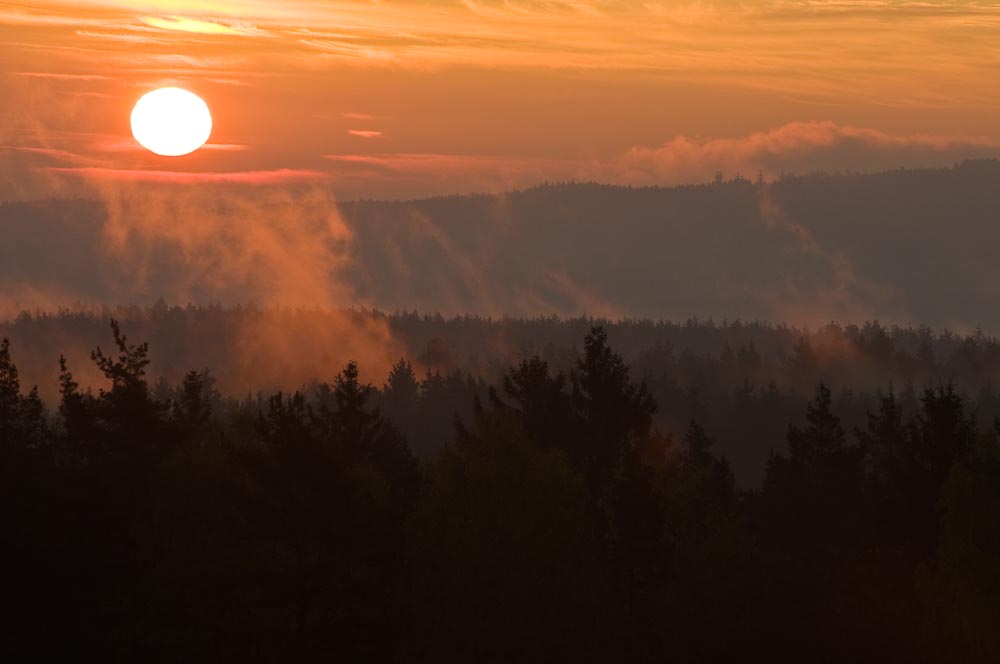 Sonnenaufgang in der Oberpfalz