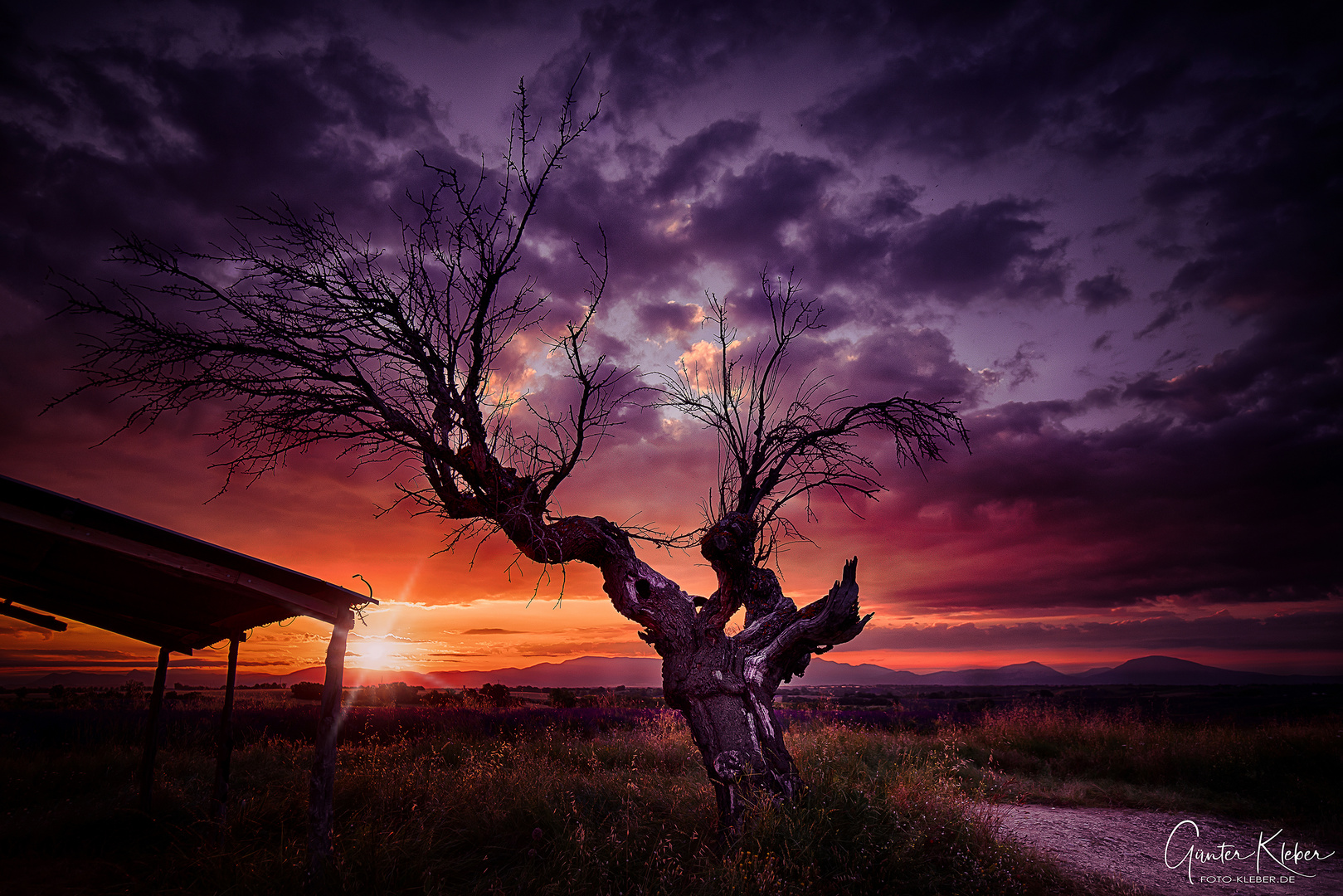 Sonnenaufgang in der Provence