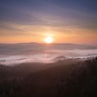 Sonnenaufgang in der sächsischen Schweiz