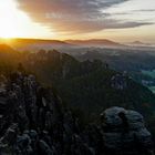 Sonnenaufgang in der Sächsischen Schweiz