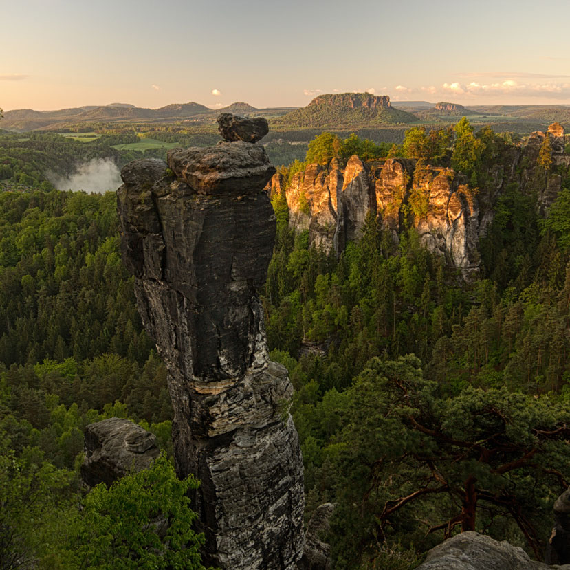 Sonnenaufgang in der Sächsischen Schweiz