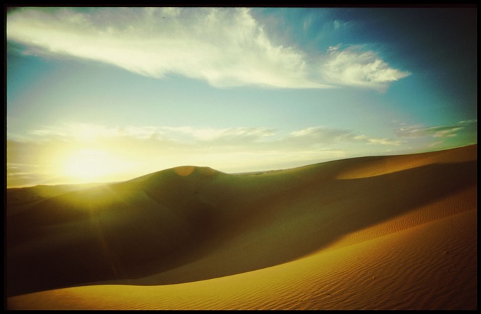 Sonnenaufgang in der Sahara