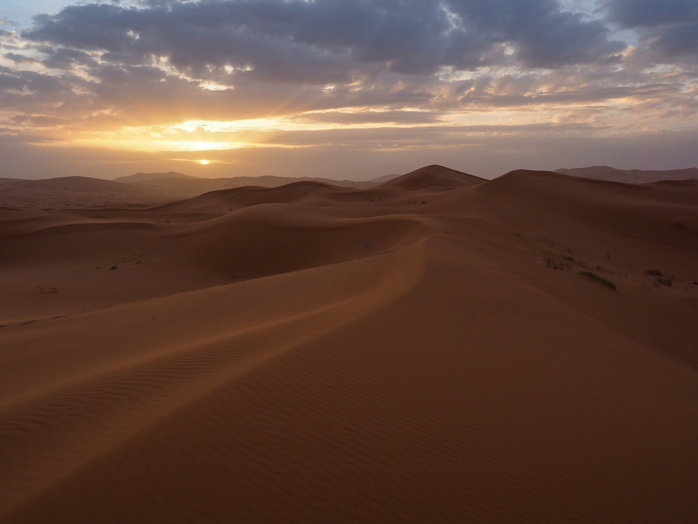 Sonnenaufgang in der Sahara