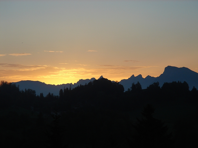 Sonnenaufgang in der Schweiz