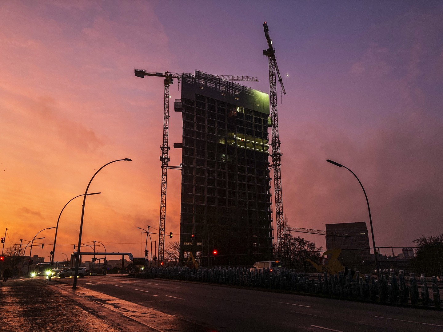 Sonnenaufgang in der Sonnenallee