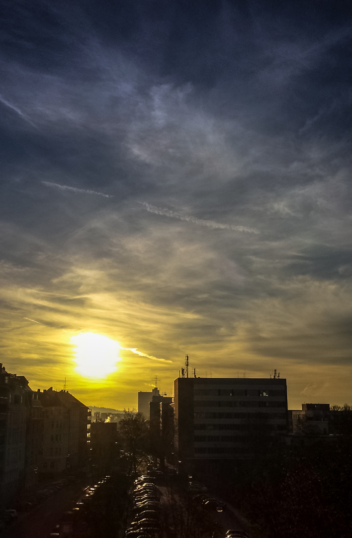 Sonnenaufgang in der Stadt