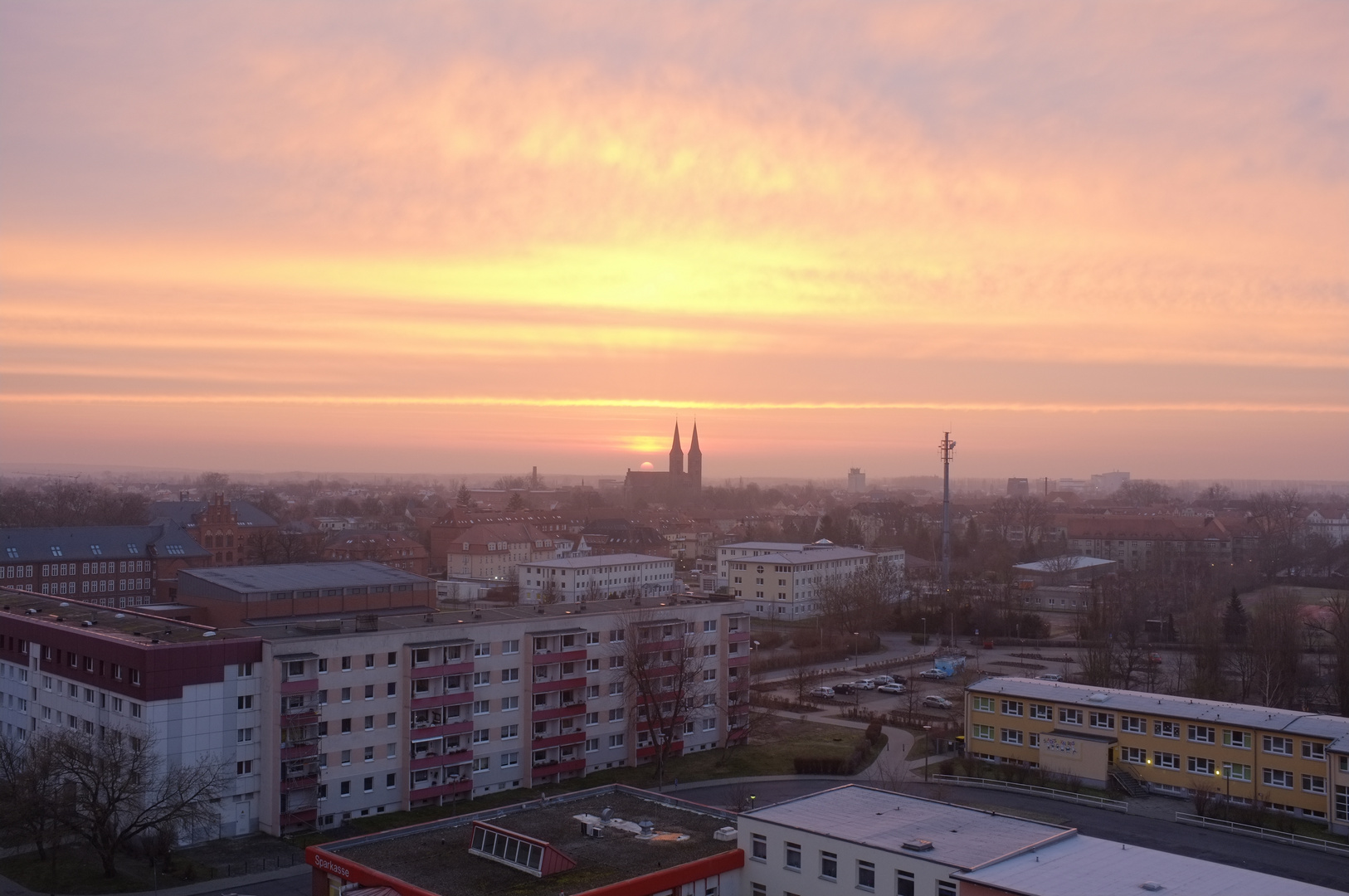 Sonnenaufgang in der Stadt