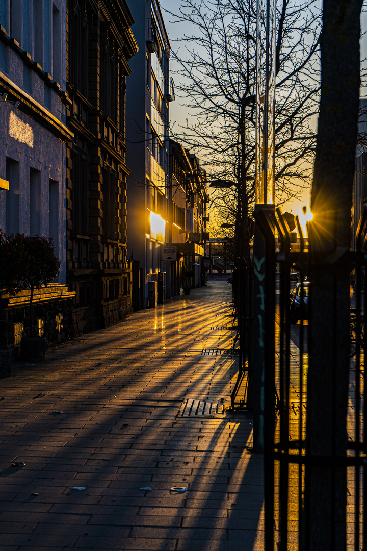 Sonnenaufgang in der Stadt