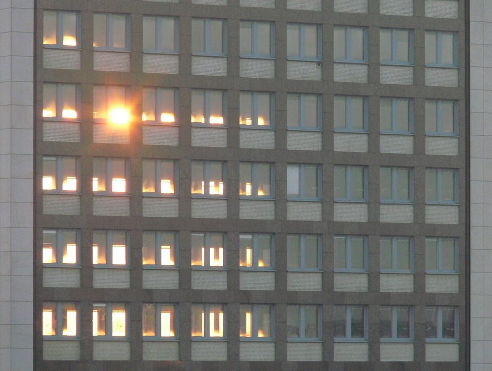 Sonnenaufgang in der Stadt