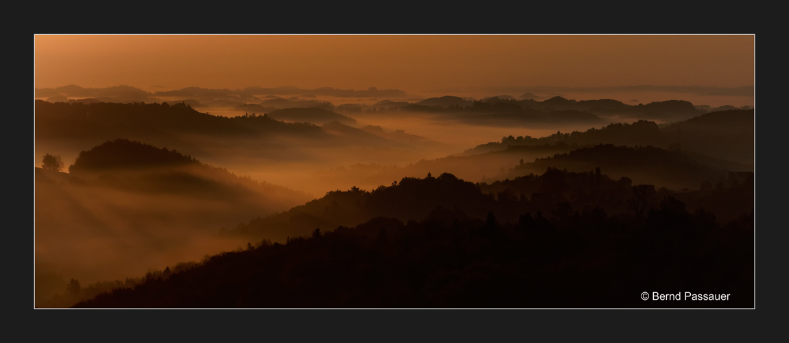 Sonnenaufgang in der Steiermark