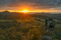 Sonnenaufgang in der Südpfalz