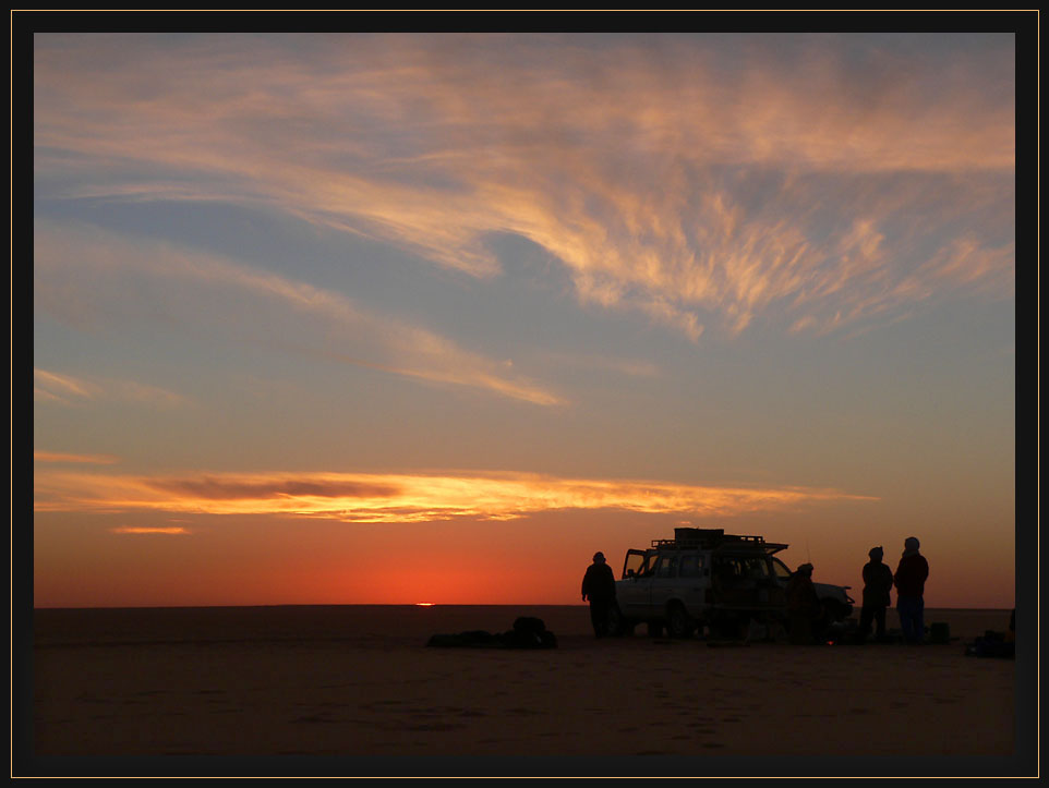 sonnenaufgang in der tenere