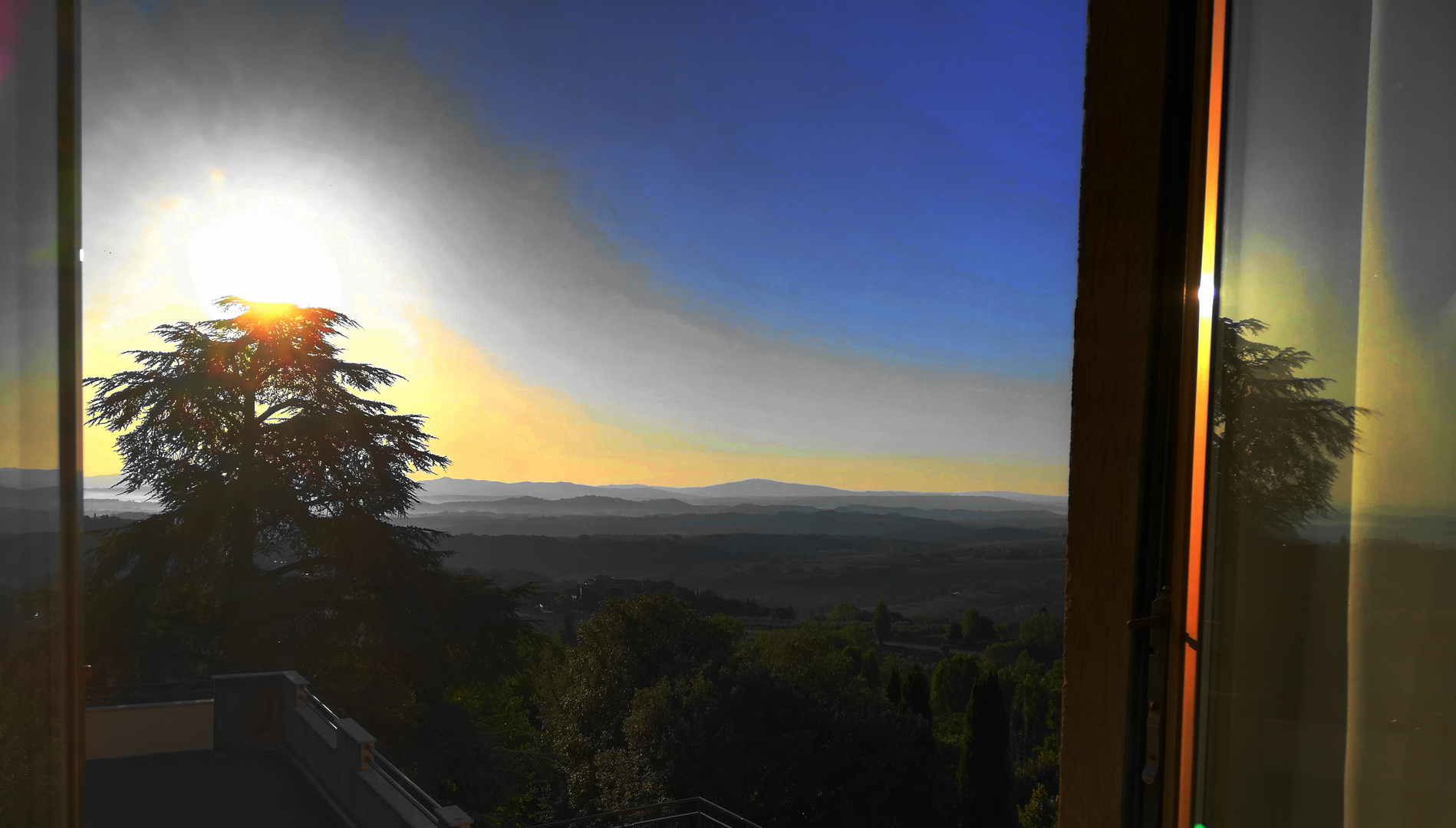 Sonnenaufgang in der Toscana