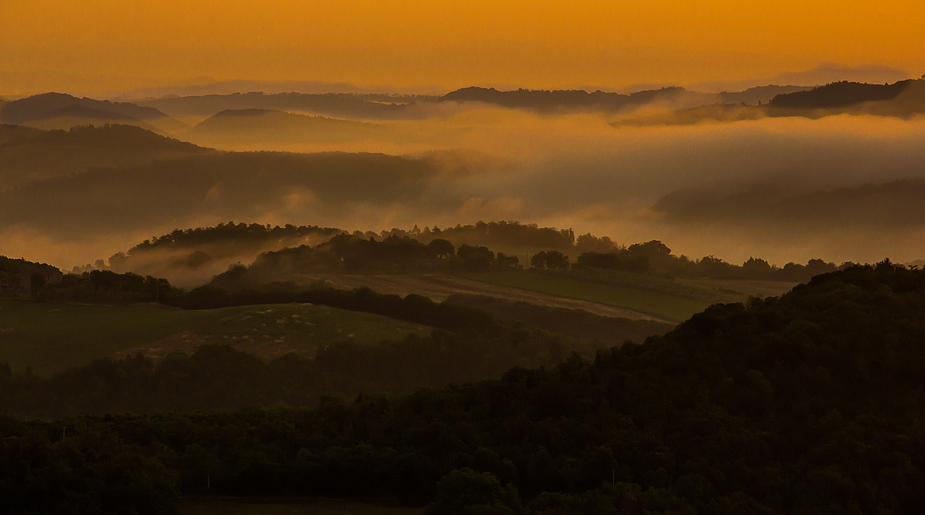 Sonnenaufgang in der Toscana