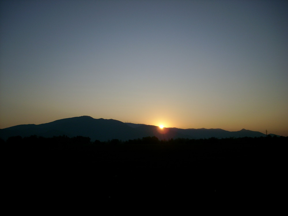 Sonnenaufgang in der Toskana