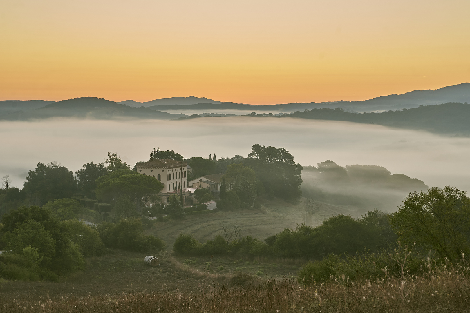 Sonnenaufgang in der Toskana