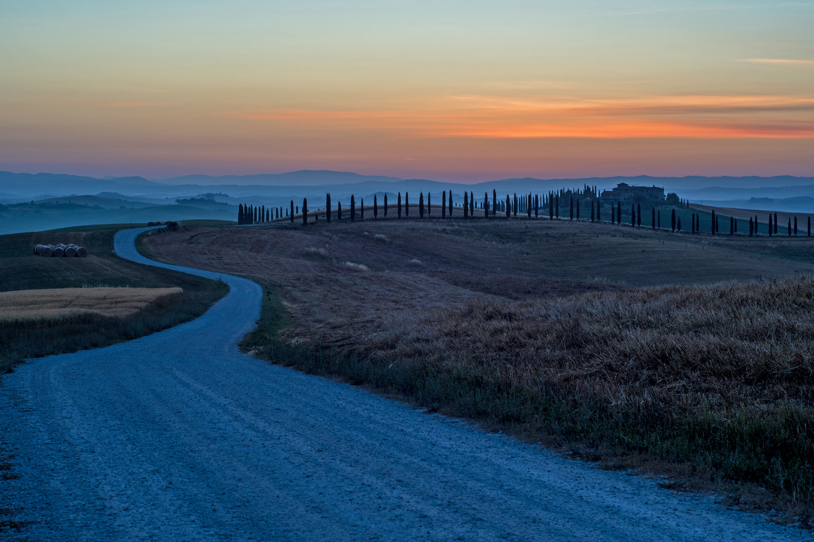 Sonnenaufgang in der Toskana