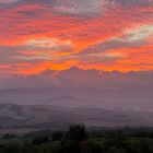 Sonnenaufgang in der Toskana