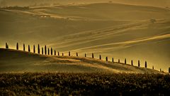 Sonnenaufgang in der Toskana in der Nähe von Pienza 2