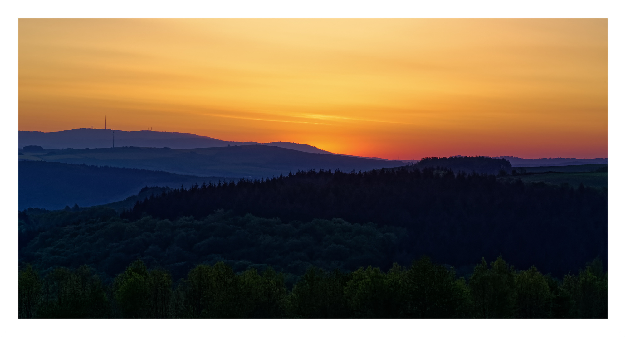 Sonnenaufgang in der Westpfalz