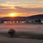 Sonnenaufgang in der Wetterau.