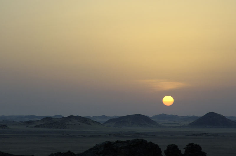 Sonnenaufgang in der Wüste