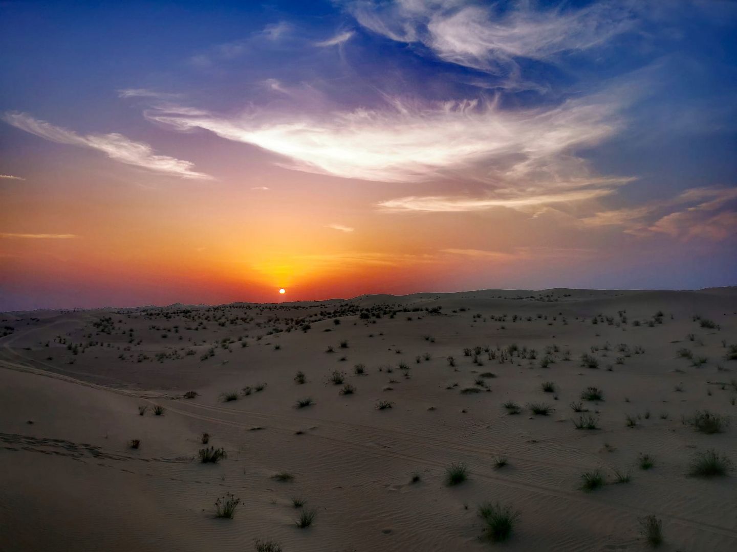 Sonnenaufgang in der Wüste 