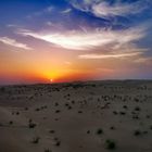 Sonnenaufgang in der Wüste 