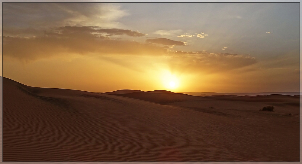 Sonnenaufgang in der Wüste