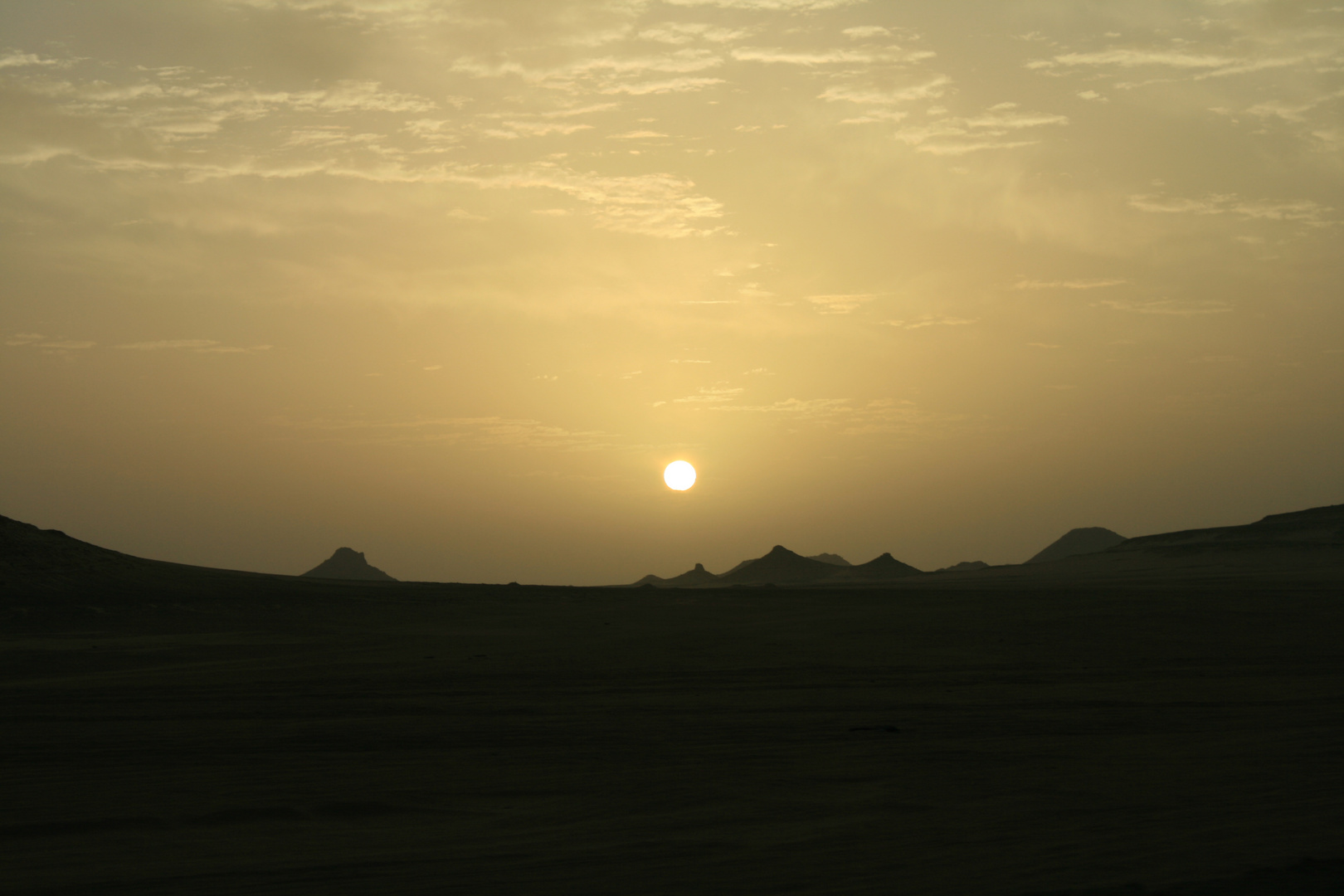 Sonnenaufgang in der Wüste, Ägypten