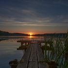 Sonnenaufgang in Deutschland am See